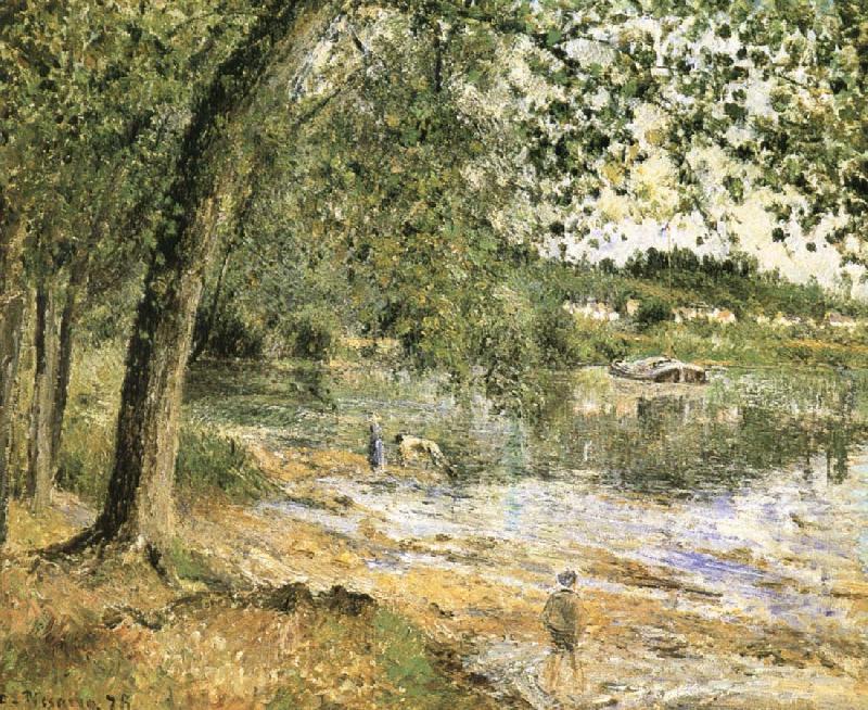 Camille Pissarro Scenic shore